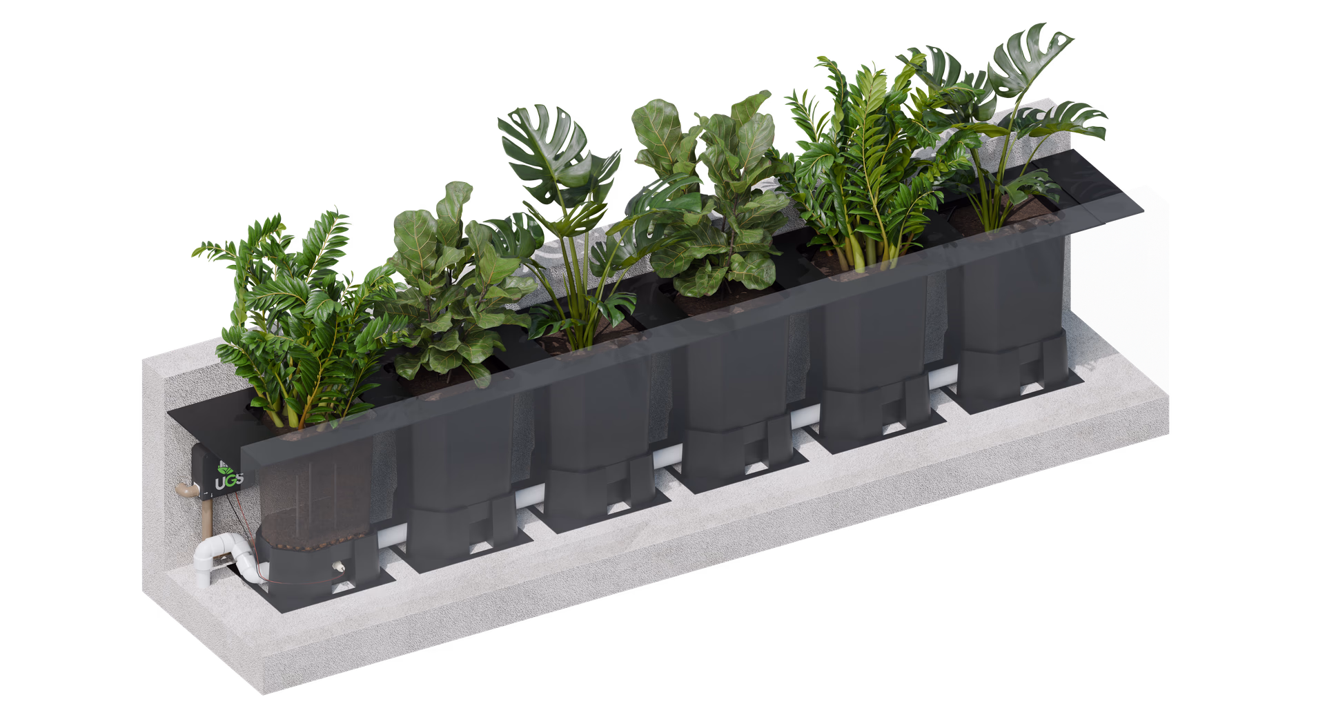 Floreira de fachada — flowerpot autoirrigavel