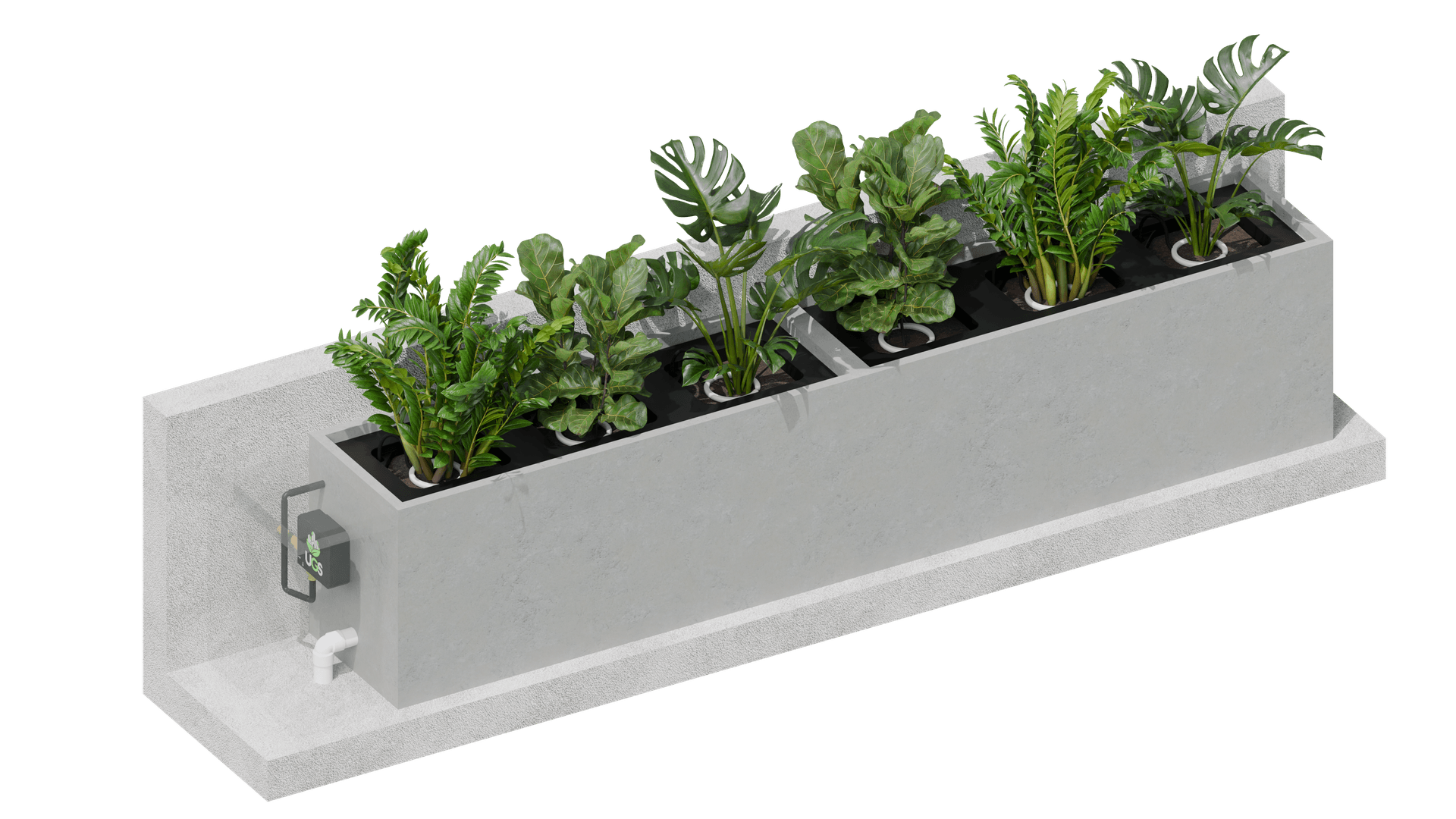 Floreira Modular em EPS - Sistema 5